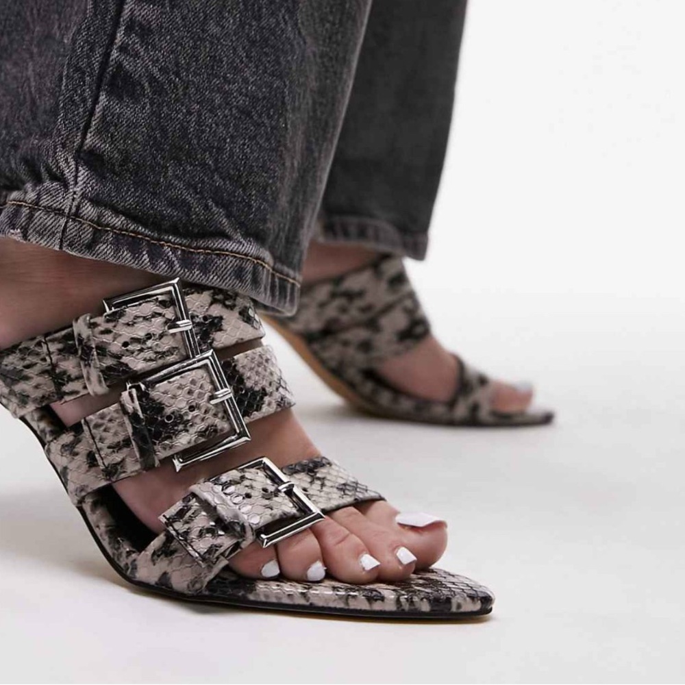 Snakeskin Patterned Women's Sandals